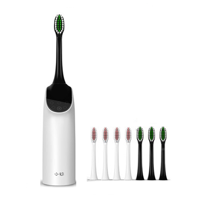 Waterproof Electric Sonic Vibration Toothbrush With Double Brush Heads toothbrush custom
