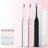 Rechargeable Sonic electrical toothbrush with 2 replacement head an electric toothbrush